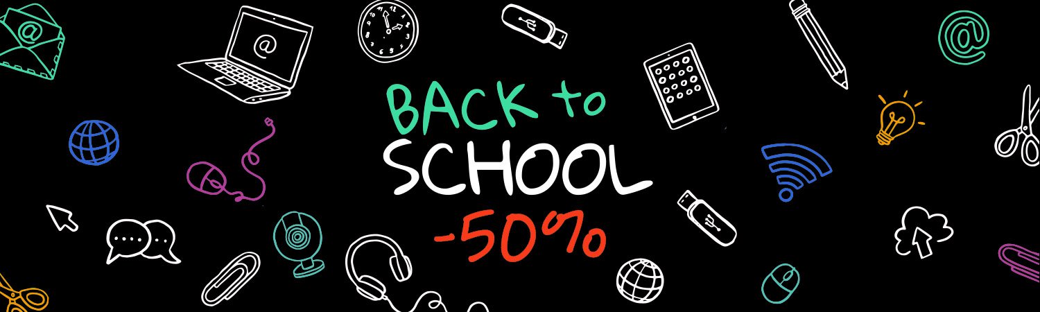 Back to school: -50% на избранные товары!