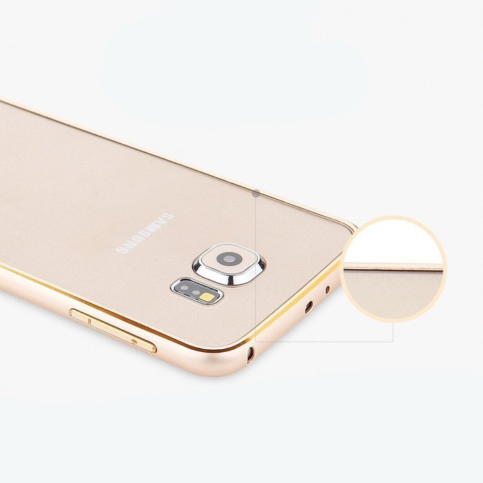 Чохол-бампер Samsung Galaxy S6 - Totu Mellow Element сріблястий + золотистий Чохол-бампер Samsung Galaxy S6 - Totu Mellow Element сріблястий + золотистий