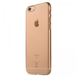 Полупрозрачный чехол Baseus Clear золотой для iPhone 6 Plus/6S Plus