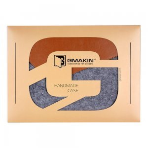 Чохол-конверт Gmakin GM12 сірий + коричневий для MacBook Air 13"/Pro 13"/Pro 13" Retina