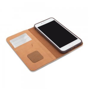 Чехол с отделом для карточек Moshi Overture Wallet бежевый для iPhone 8 Plus/7 Plus