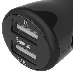 Автомобільний зарядний пристрій Baseus Tiny-color 2 USB чорний