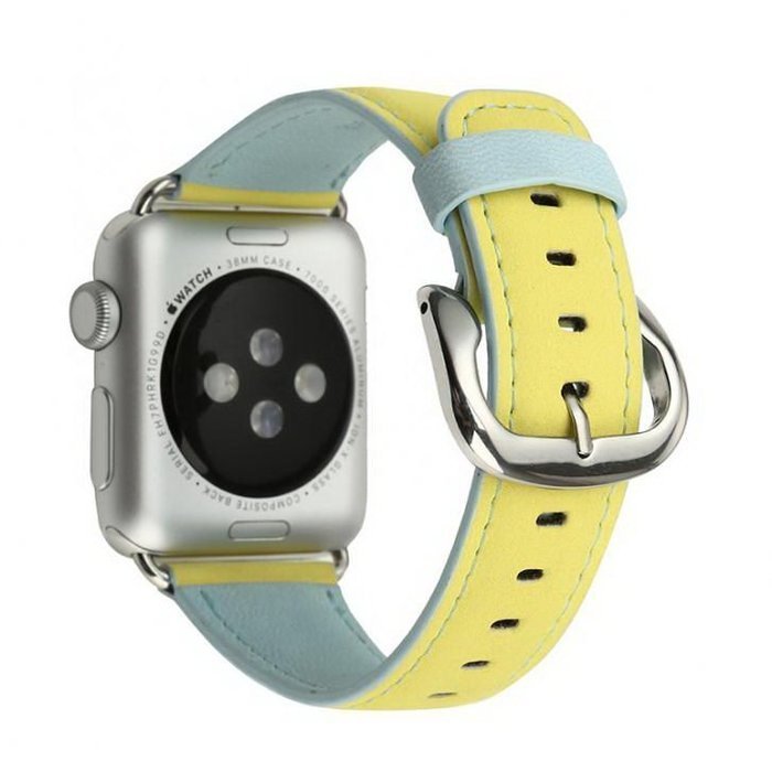 Ремінець Baseus Colorful жовтий + синій для Apple Watch 38/40/41 мм
