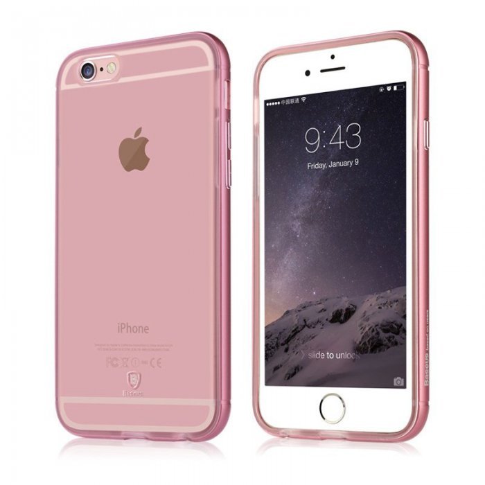 Чехол Baseus Golden розовый для iPhone 6 Plus/6S Plus