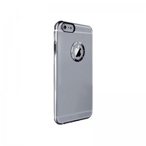 Чехол-накладка для Apple iPhone 6/6S - iBacks Inherent Jacket Love with Diamond прозрачный + серый