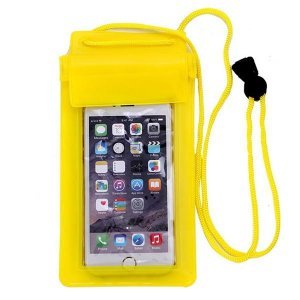 Універсальний водонепроникний жовтий чохол для смартфона