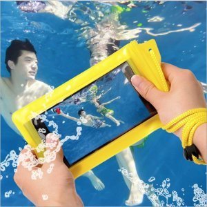 Універсальний водонепроникний жовтий чохол для смартфона