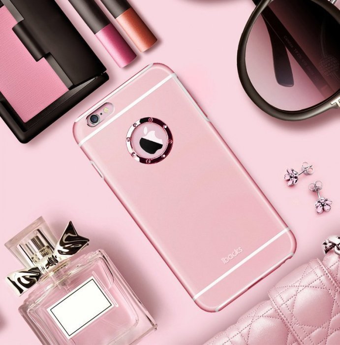 Чехол-накладка для Apple iPhone 6 - iBacks Armour Crystal Diamond Cartier розовый Чехол-накладка для Apple iPhone 6 - iBacks Armour Crystal Diamond Cartier розовый