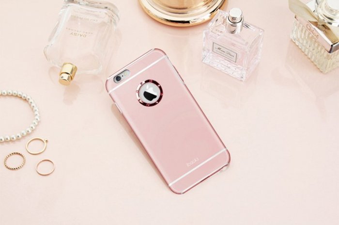 Чехол-накладка для Apple iPhone 6 - iBacks Armour Crystal Diamond Cartier розовый Чехол-накладка для Apple iPhone 6 - iBacks Armour Crystal Diamond Cartier розовый
