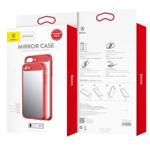 Чехол с зеркалом Baseus Mirror красный для iPhone 8/7/SE 2020
