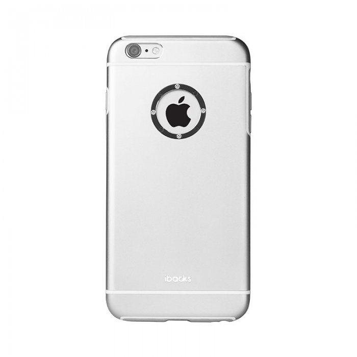 Чохол із стразами iBacks Armour Crystal Cartier сріблястий для iPhone 6 Plus/6S Plus Чохол із стразами iBacks Armour Crystal Cartier сріблястий для iPhone 6 Plus/6S Plus