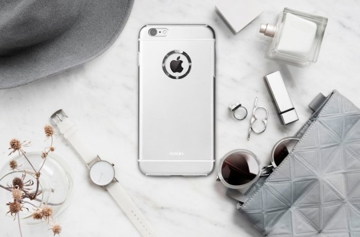 Чохол із стразами iBacks Armour Crystal Cartier сріблястий для iPhone 6 Plus/6S Plus Чохол із стразами iBacks Armour Crystal Cartier сріблястий для iPhone 6 Plus/6S Plus