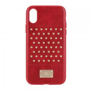 Кожаный чехол Polo Staccato красный для iPhone X/XS
