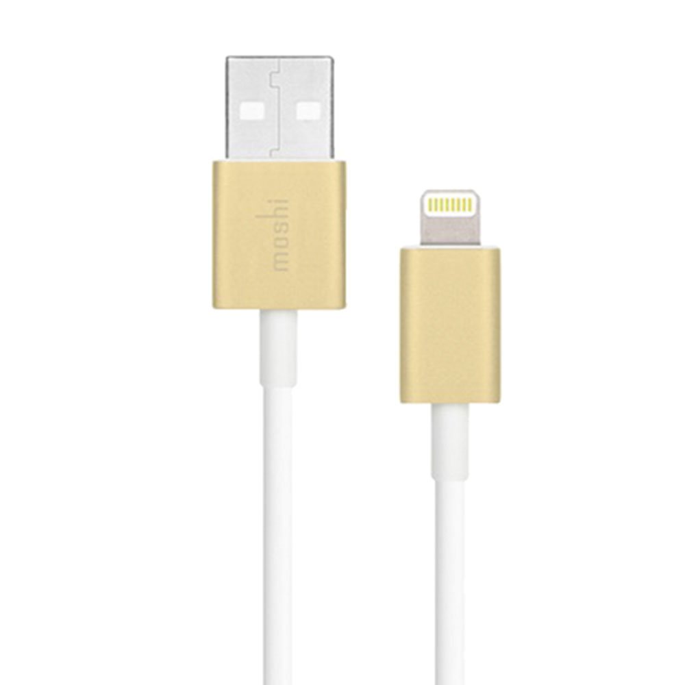 Кабель Lightning для Apple iPhone/iPad/iPod - Moshi Lightning to USB 1м золотистый