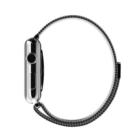 Ремешок iBacks Milanese Stainlesse Steel серебристый для Apple Watch 42/44/45/49 мм Ремешок iBacks Milanese Stainlesse Steel серебристый для Apple Watch 42/44/45/49 мм