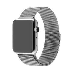 Ремешок для Apple Watch 42/44 мм - iBacks Milanese Stainlesse Steel серебристый
