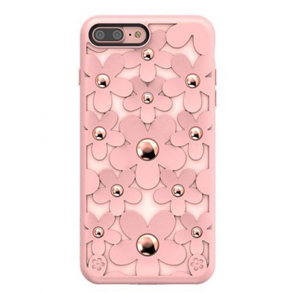 3D чехол SwitchEasy Fleur розовый для iPhone 8 Plus/7 Plus