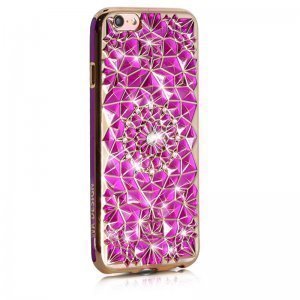 3D чехол со стразами WK Sunflower розовый для iPhone 6/6S 3D чехол со стразами WK Sunflower розовый для iPhone 6/6S