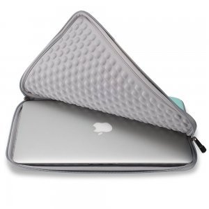 Чохол-кишеня для Apple MacBook Pro 15"/Pro Retina 15" - Runetz Neoprene Sleeve блакитний + сірий