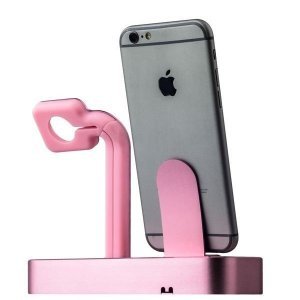 Док-станция для iPhone, Apple Watch - COTEetCI Base5 розовая