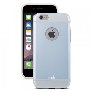 Чехол-накладка для Apple iPhone 6 - Moshi iGlaze голубой