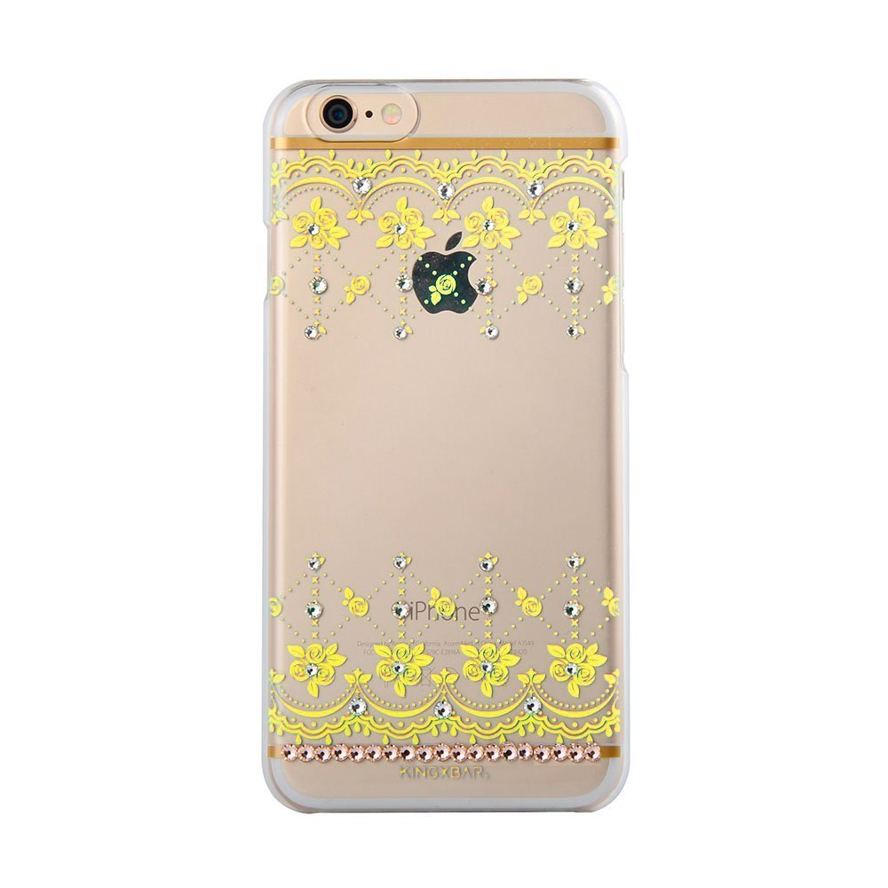 Чохол-накладка Kingxbar Roses жовтий для iPhone 6/6S