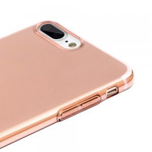 Полупрозрачный чехол Baseus Simple розовый для iPhone 8 Plus/7 Plus