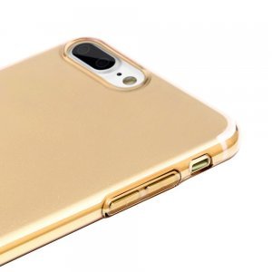 Напівпрозорий чохол Baseus Simple золотий для iPhone 8 Plus/7 Plus