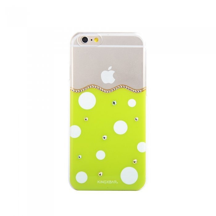 Чехол-накладка для Apple iPhone 6/6S - Kingxbar Polka-Dot зеленый