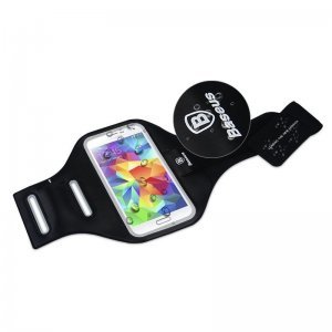 Спортивный чехол на бицепс Baseus Sports Armband черный для смартфонов до 4.7"