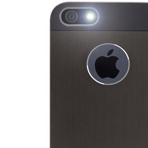 Чехол-накладка для Apple iPhone 5S/5 - Moshi iGlaze Armour Metal чёрный