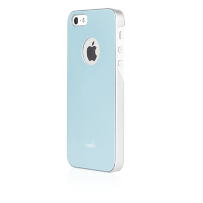 Чехол-накладка для Apple iPhone 5S/5 - Moshi iGlaze голубой