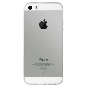 Силиконовый чехол Baseus Simple прозрачный для iPhone 5/5S/SE