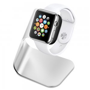 Док-станция для Apple Watch - Spigen S330 серебристая