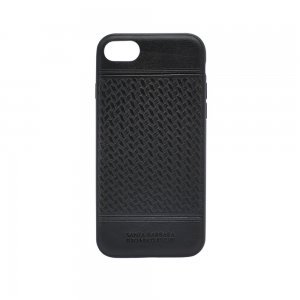 Кожаный чехол Polo Chevron черный для iPhone 8 Plus/7 Plus