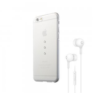 Набор чехол-накладка + гарнитура для Apple iPhone 6 - White Diamonds Bundle прозрачный Набор чехол-накладка + гарнитура для Apple iPhone 6 - White Diamonds Bundle прозрачный