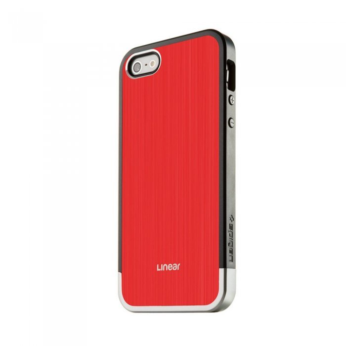 Чехол-накладка для Apple iPhone 5S/5 - SGP Linear Blitz красный