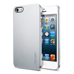 Чехол-накладка для Apple iPhone 5S/5 - SGP Ultra Thin Air серебристый