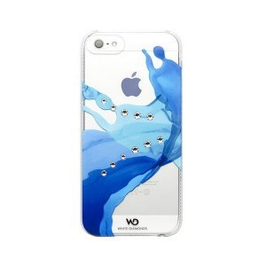 Чехол-накладка для Apple iPhone 5S/5 - White Diamonds Liquids синий