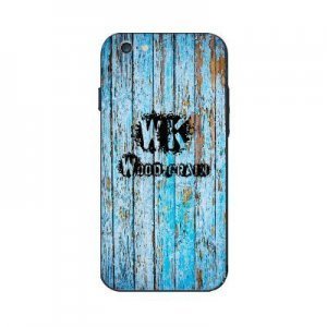 Чехол с рисунком WK Wood Grain голубой для iPhone 6/6S