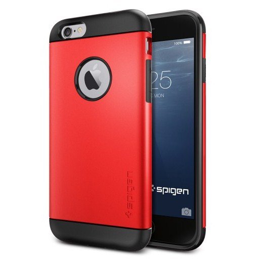 Чехол-накладка для Apple iPhone 6 - SGP Slim Armor красный