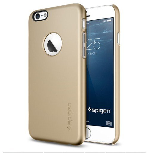 Чехол-накладка для Apple iPhone 6 - SGP Thin Fit A золотистый