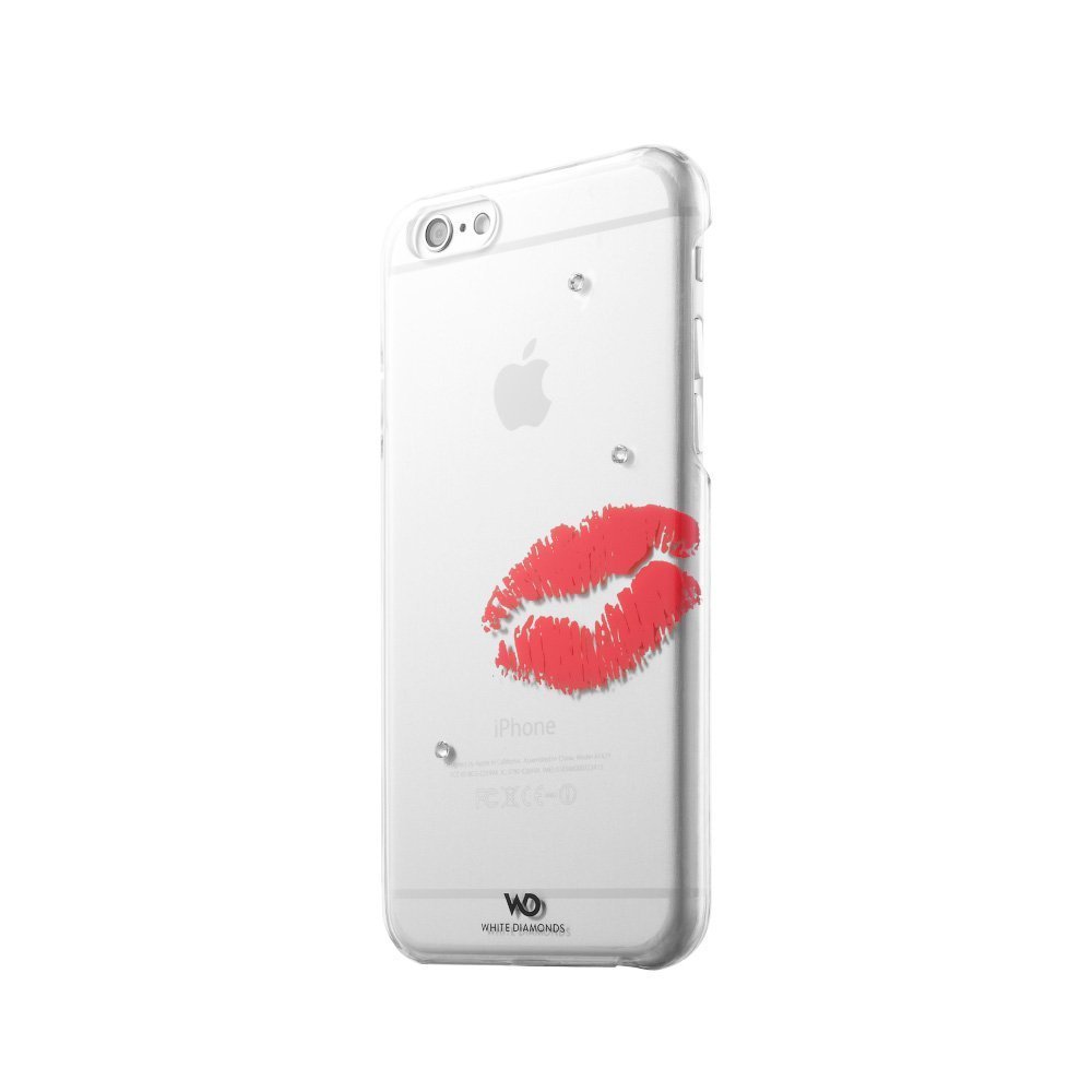 Чехол-накладка для Apple iPhone 6 - White Diamonds Lipstick Kiss прозрачный