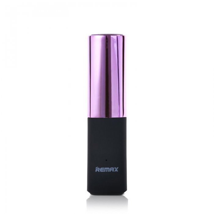 Зовнішній акумулятор Remax Lipstick Power Bank 2400мАч фіолетовий