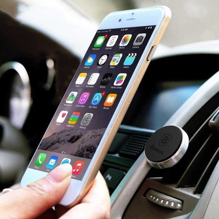 Автодержатель для смартфона Baseus Magnet черный Автодержатель для смартфона Baseus Magnet черный