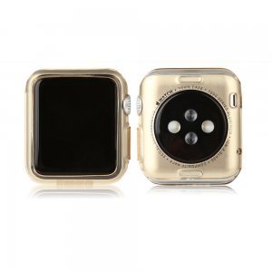 Чехол Baseus Simple золотой для Apple Watch 38мм