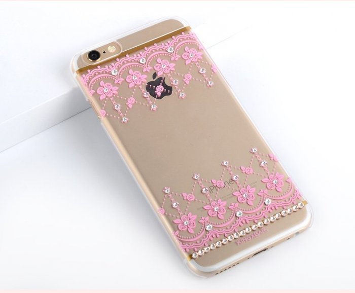 Чехол-накладка для Apple iPhone 6/6S - Kingxbar Roses розовый Чехол-накладка для Apple iPhone 6/6S - Kingxbar Roses розовый