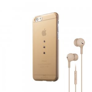 Набор чехол-накладка + гарнитура для Apple iPhone 6 - White Diamonds Bundle золотистый Набор чехол-накладка + гарнитура для Apple iPhone 6 - White Diamonds Bundle золотистый