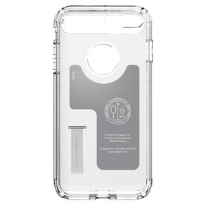 Защитный чехол с подставкой Spigen Slim Armor серебристый для iPhone 8 Plus/7 Plus