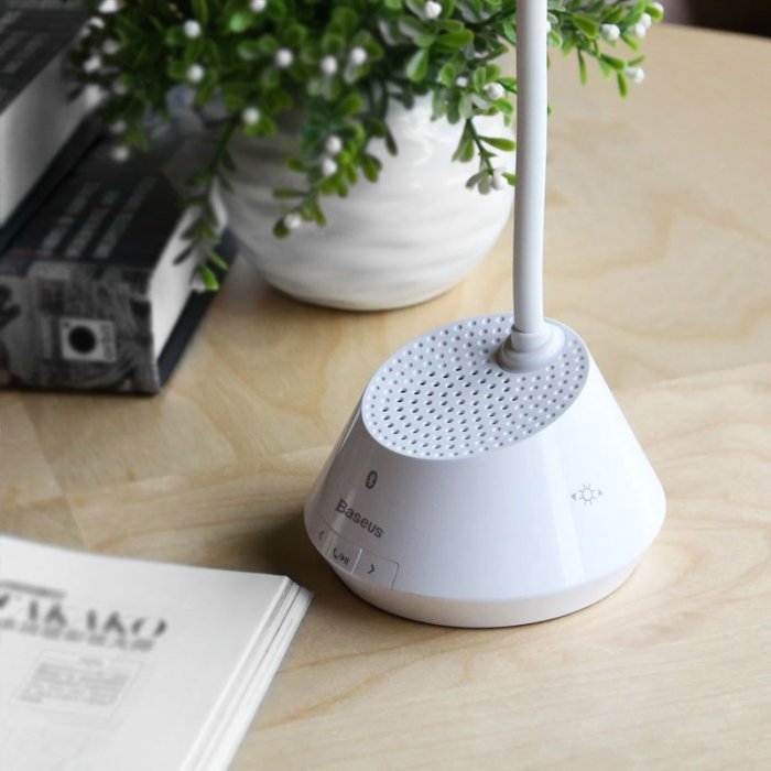 Лампа + Bluetooth спикер Baseus Mulight белая Лампа + Bluetooth спикер Baseus Mulight белая